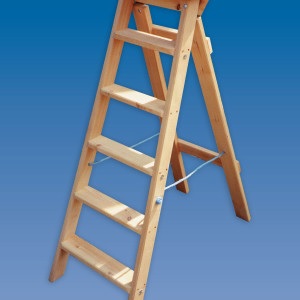 Buy Industrial Swingback Wooden Step Ladders in Dubai