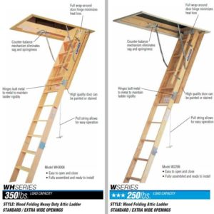 Supplier of Werner Wooden Attic Ladders Ceiling Height 7 ft. to 10 ft. 4 in. in Dubai