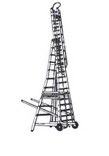 Supplier of Self Support Extension Aluminium Ladder with Movable in Dubai