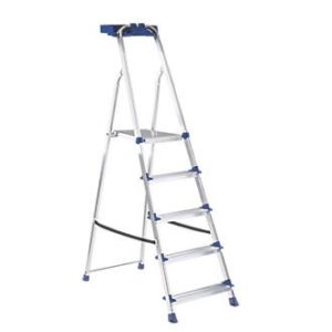 Buy WERNER PLATFORM STEP LADDER ALUMINIUM 5 TREADS 1.67M (9625P) in Dubai